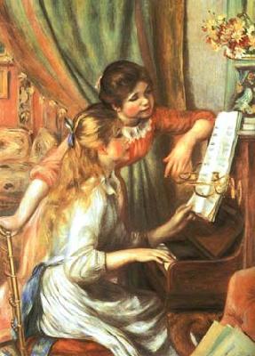 Pierre Auguste Renoir Girls at the Piano Germany oil painting art